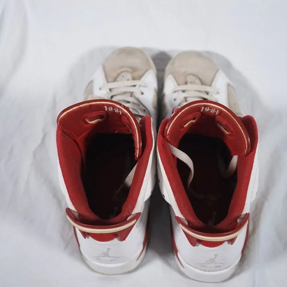 Nike Air Jordan 6 Retro Alternate White University Red 2022 Men's 10.5